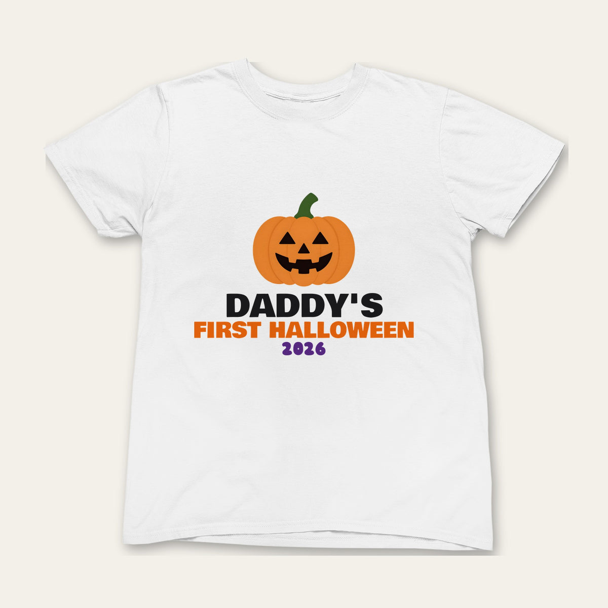 Daddy's First Halloween & Baby's First Halloween matching set grown-up t-shirt