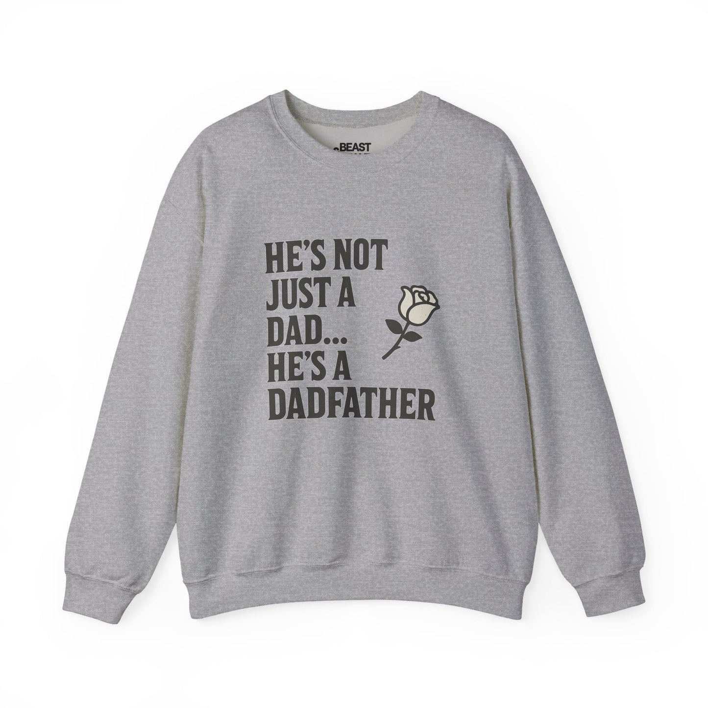sport grey sweatshirt with Dadfather funny slogan print
