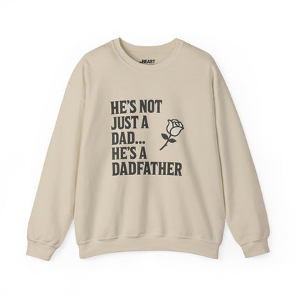 sand sweatshirt with Dadfather graphic for Father's Day