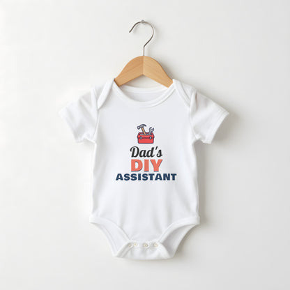 Dad's DIY Assistant funny baby grow