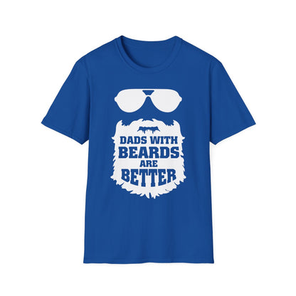 Dads With Beards Are Better Graphic T-Shirt - funny t-shirt by Cheeky Business