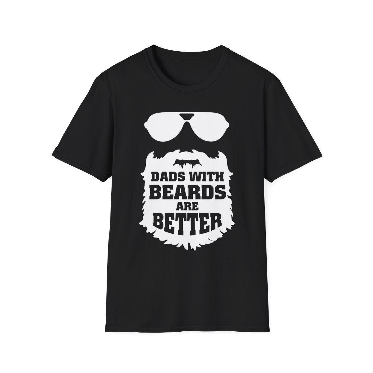 Dads With Beards Are Better Graphic T-Shirt - funny t-shirt by Cheeky Business