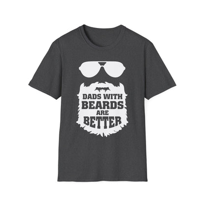 Dads With Beards Are Better Graphic T-Shirt - funny t-shirt by Cheeky Business