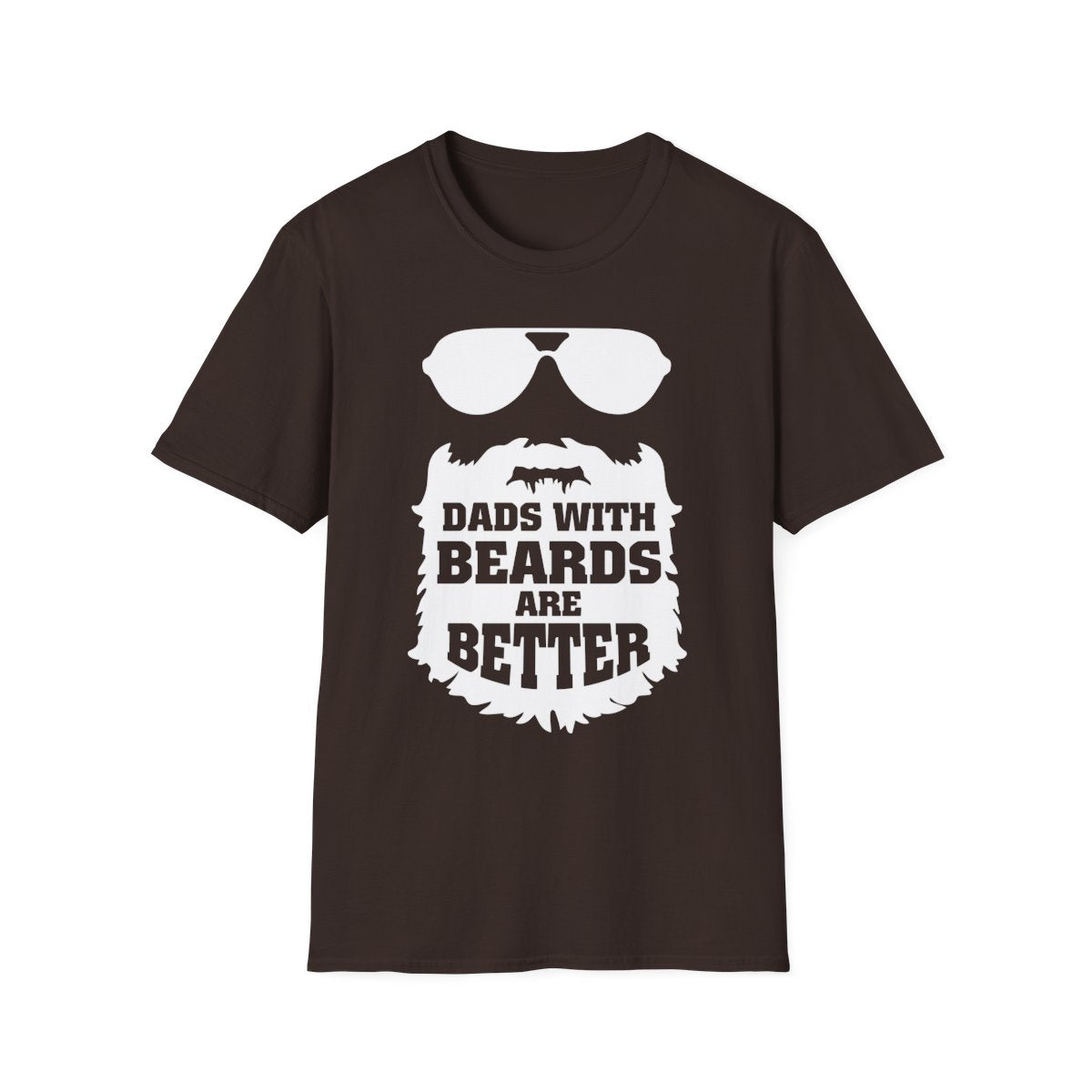 Dads With Beards Are Better Graphic T-Shirt - funny t-shirt by Cheeky Business