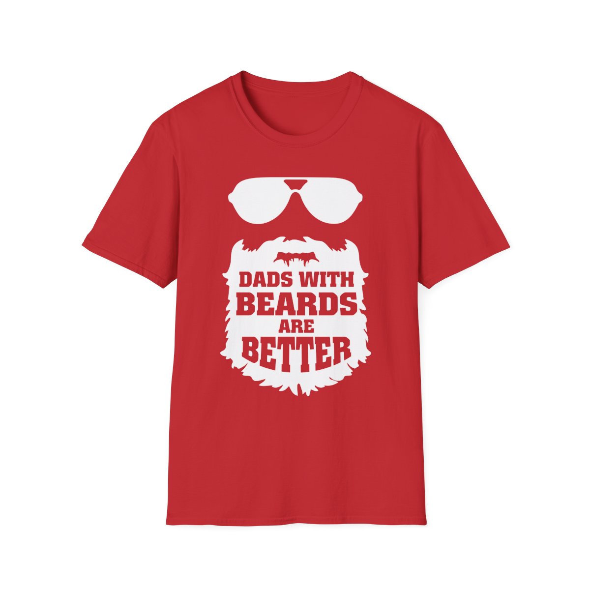 Dads With Beards Are Better Graphic T-Shirt - funny t-shirt by Cheeky Business
