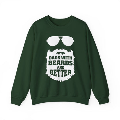 Dads With Beards Are Better Sweatshirt - funny sweatshirt by Cheeky Business