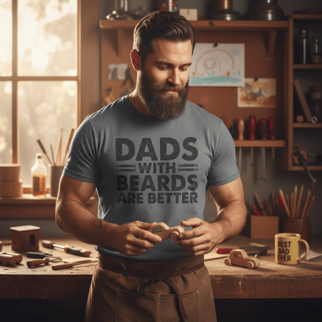 Dads With Beards Are Better T-Shirt t-shirt product image 11 from Beast and Beauty