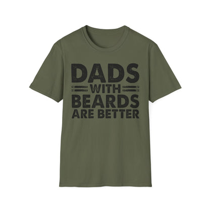 Dads With Beards Are Better T-Shirt - funny t-shirt by Cheeky Business