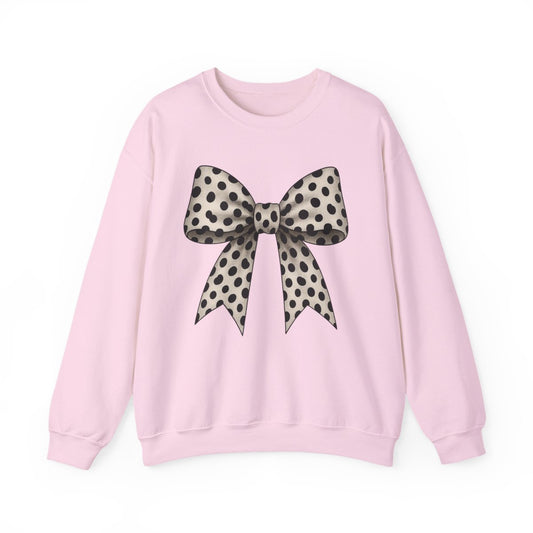 Dalmatian Bow Sweatshirt - funny sweatshirt by Cheeky Business