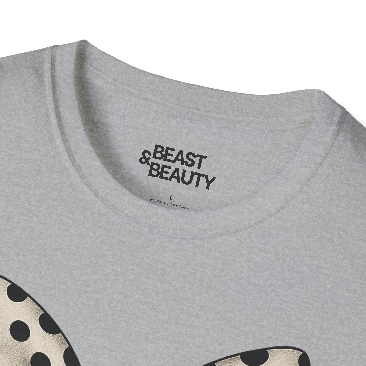 dalmatian bow t-shirt detail of spotted bow graphic
