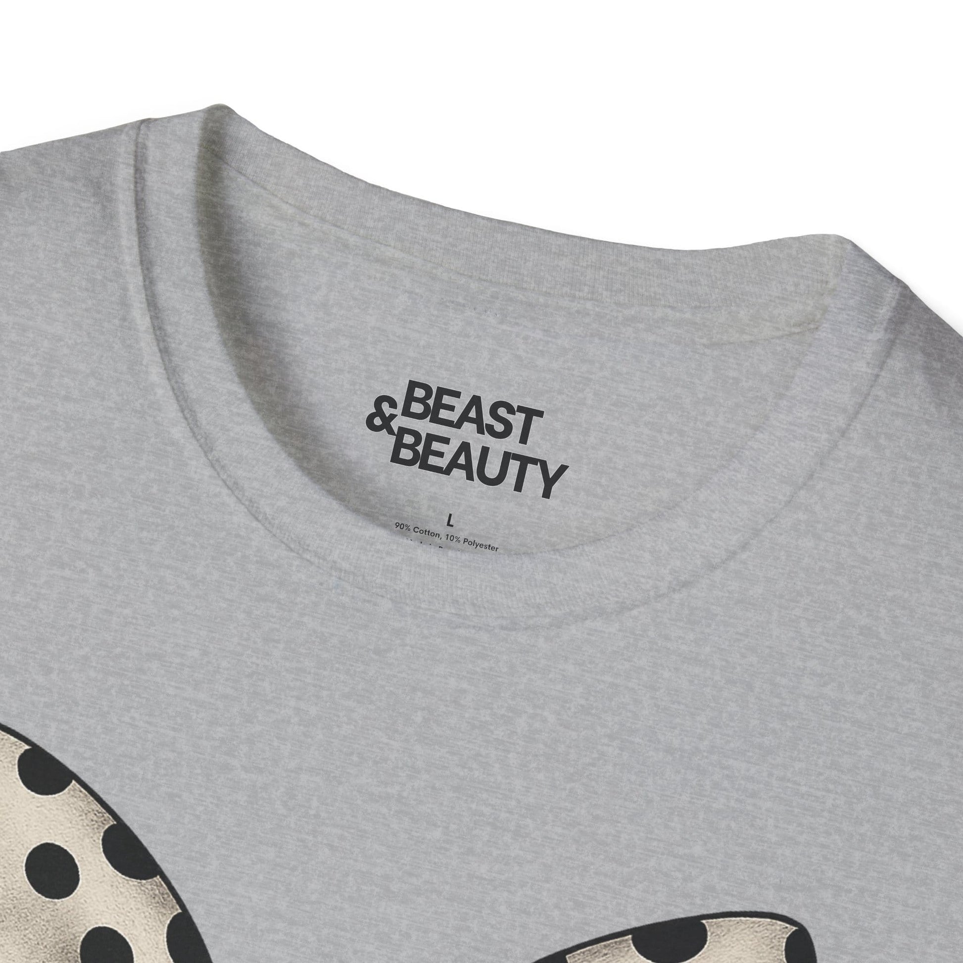 dalmatian bow t-shirt detail of spotted bow graphic