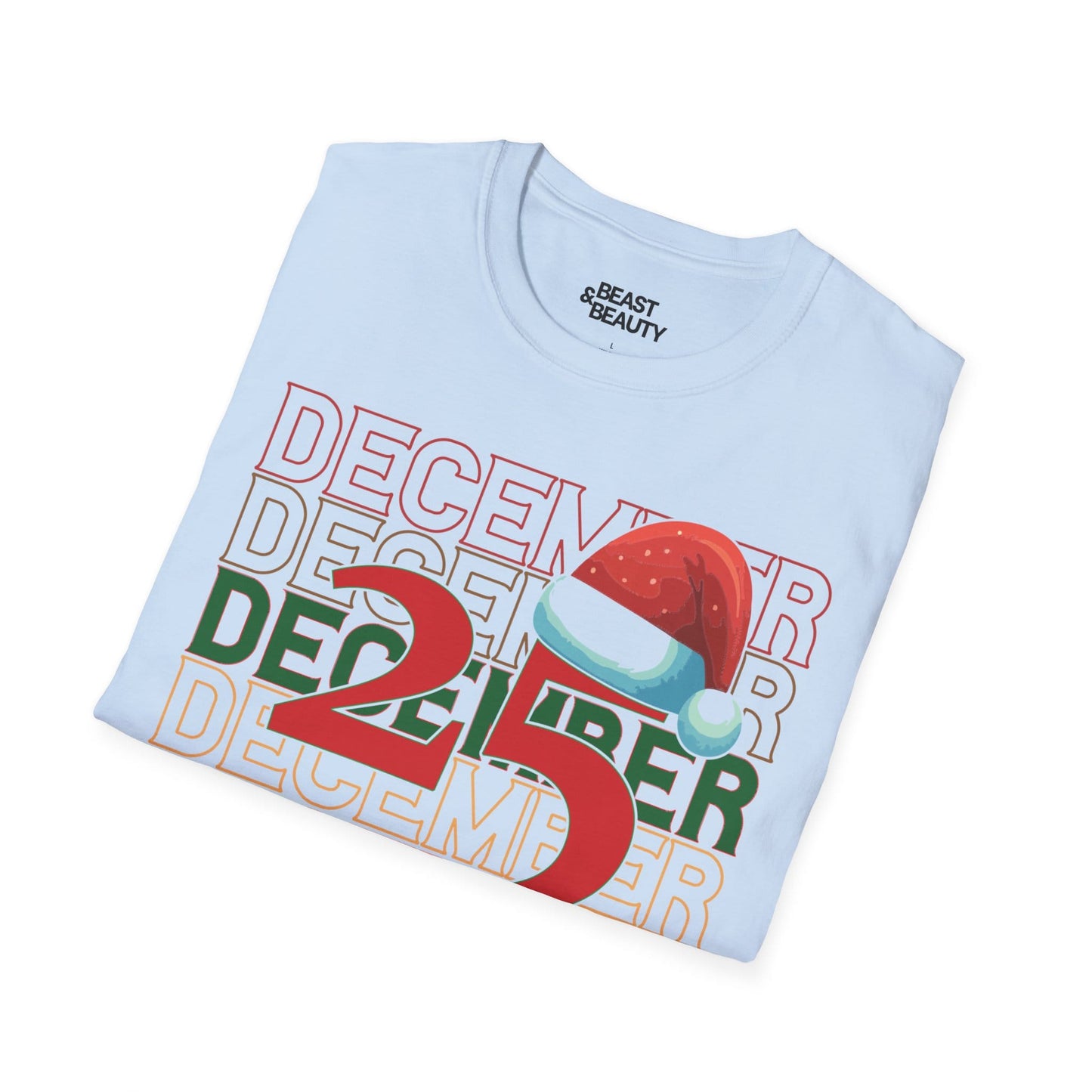 December 25 Christmas t-shirt styled for holiday wear