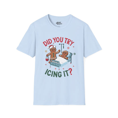 Did You Try Icing It Funny Christmas T-Shirt t-shirt product image 4 from Beast and Beauty