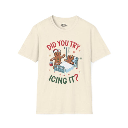 Did You Try Icing It Funny Christmas T-Shirt t-shirt product image 2 from Beast and Beauty