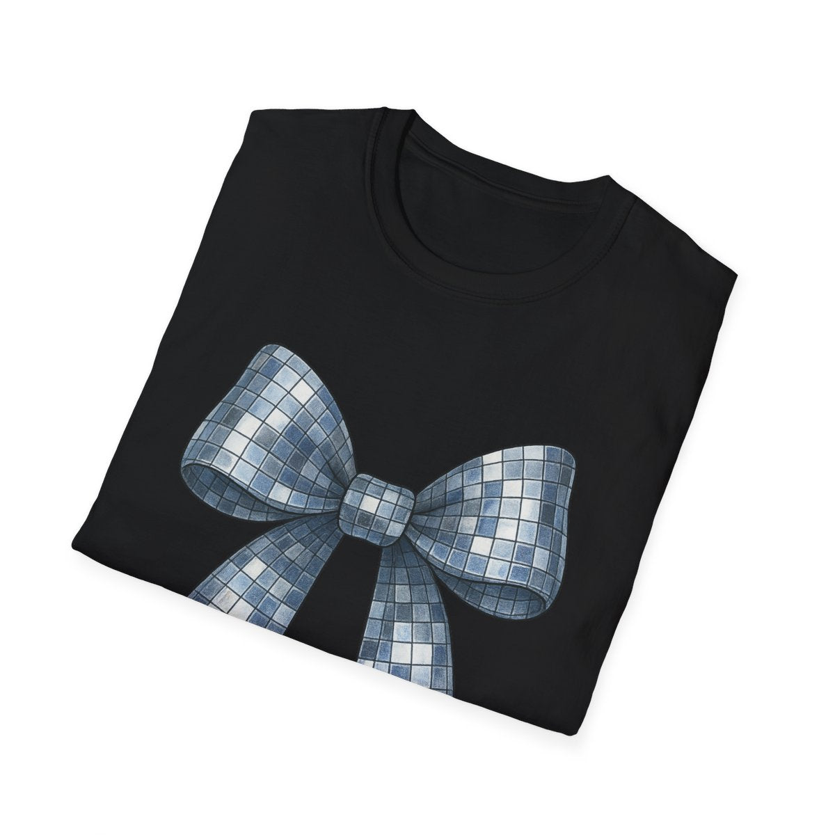 Disco Ball Bow T-Shirt - funny t-shirt by Cheeky Business