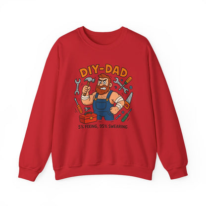 DIY Dad 5% Fixing 95% Swearing Sweatshirt - funny sweatshirt by Cheeky Business