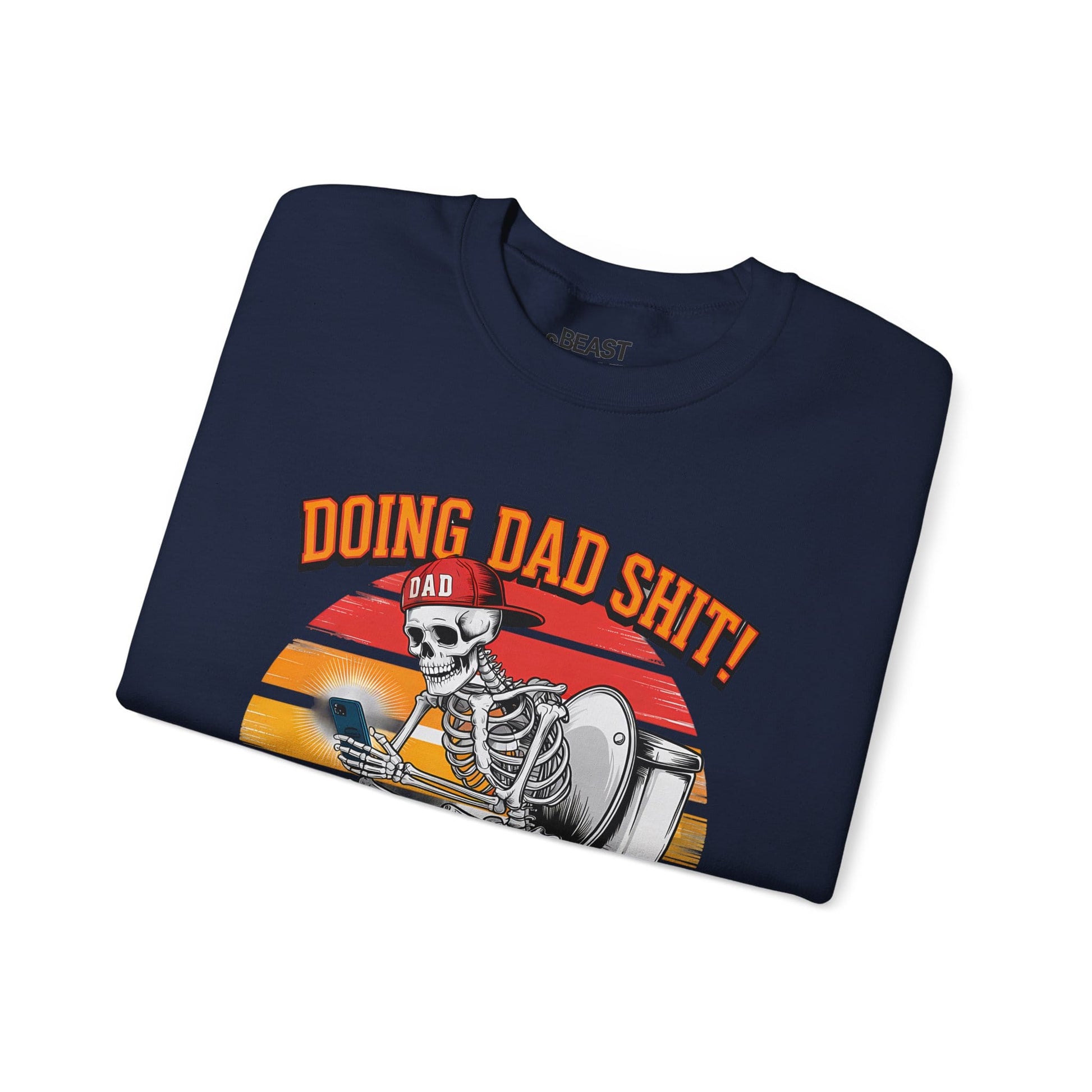doing dad sh*t sweatshirt lifestyle wear flat lay