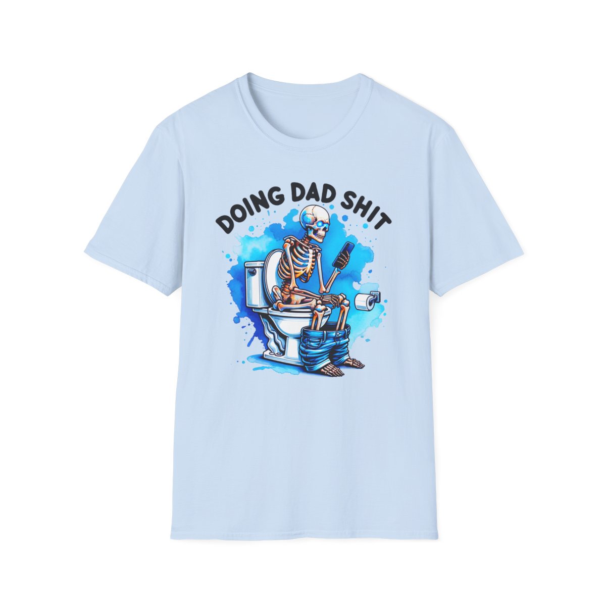 white t-shirt with doing dad sh*t funny dad graphic