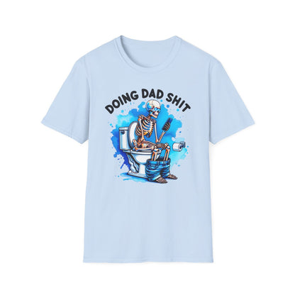 white t-shirt with doing dad sh*t funny dad graphic
