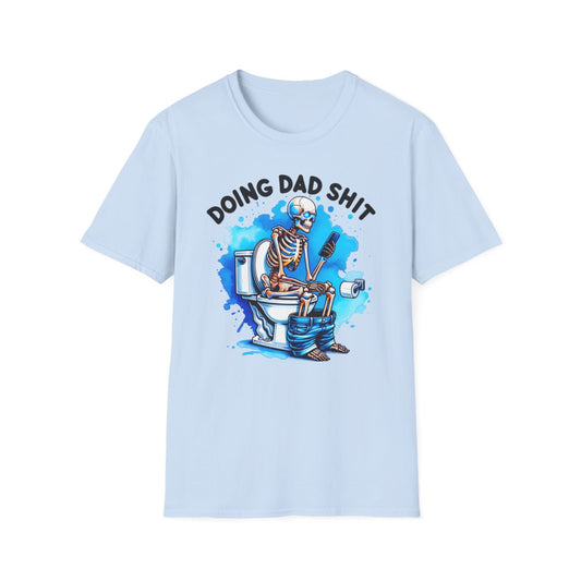 white t-shirt with doing dad sh*t funny dad graphic