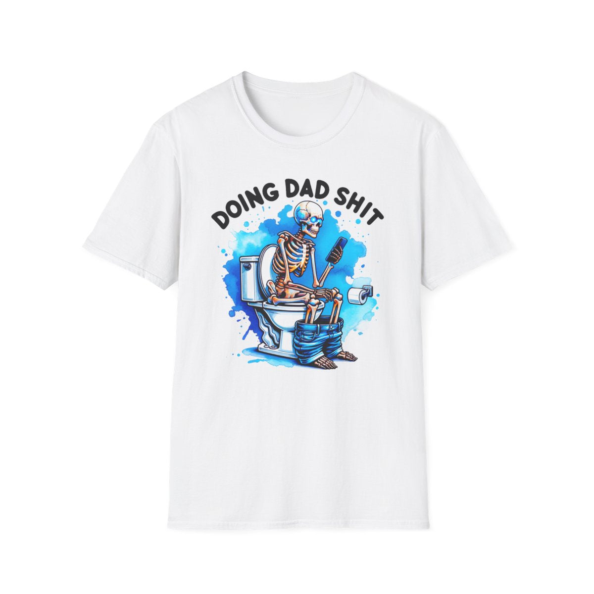 sport grey t-shirt with doing dad sh*t bold statement