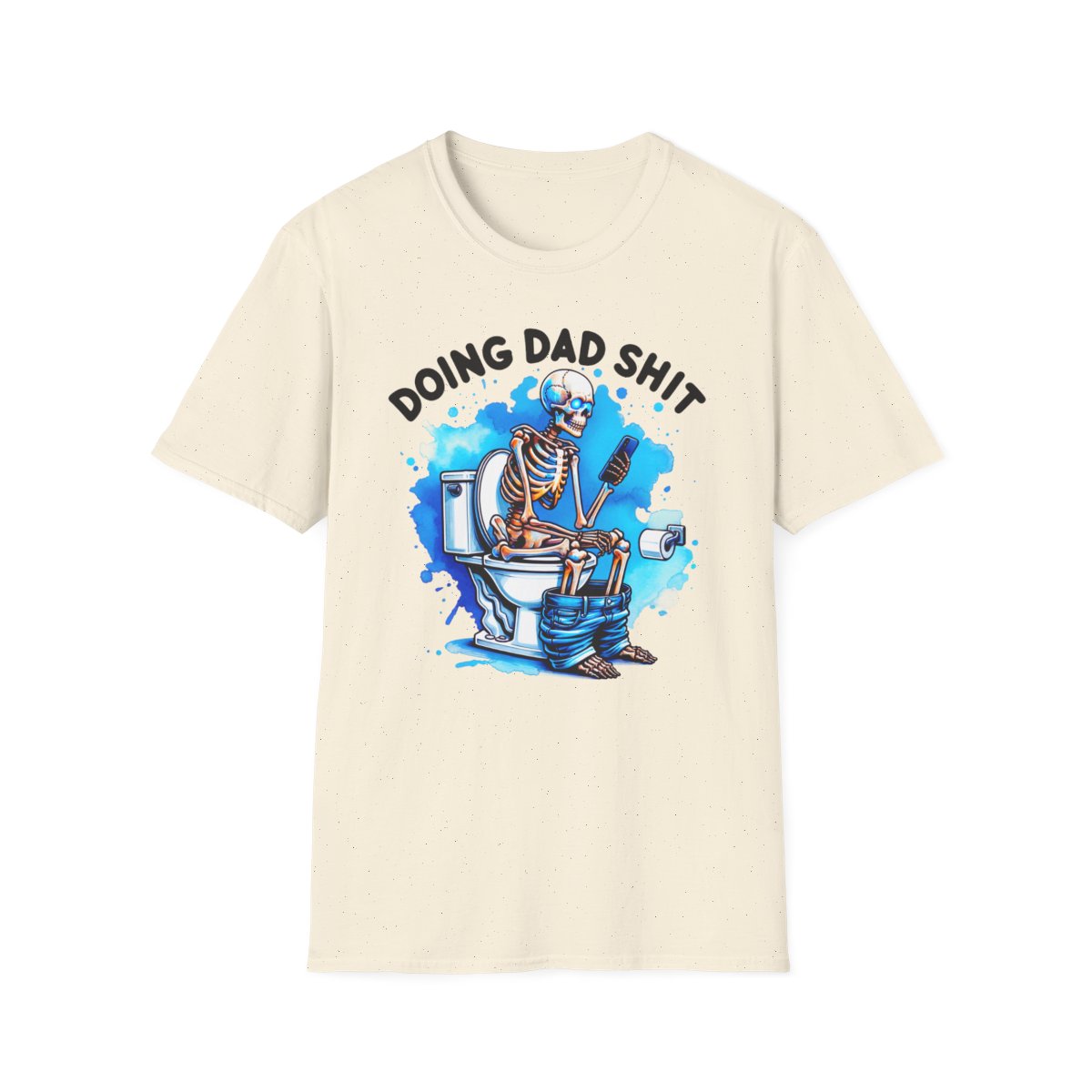 military green t-shirt with doing dad sh*t graphic