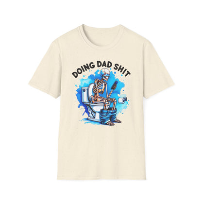 military green t-shirt with doing dad sh*t graphic