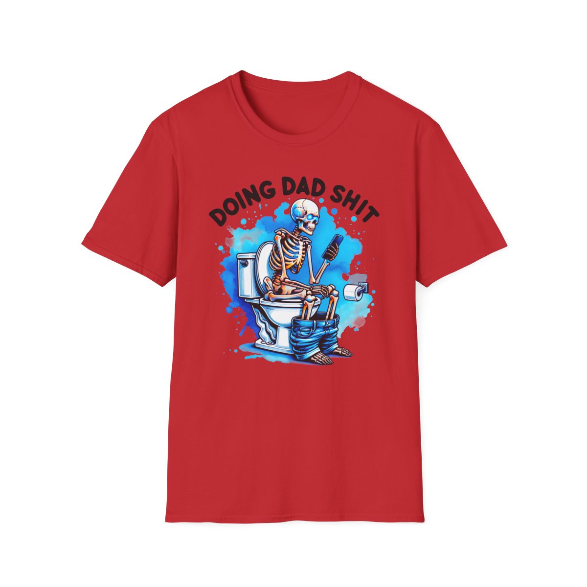 royal blue t-shirt with doing dad sh*t funny dad print