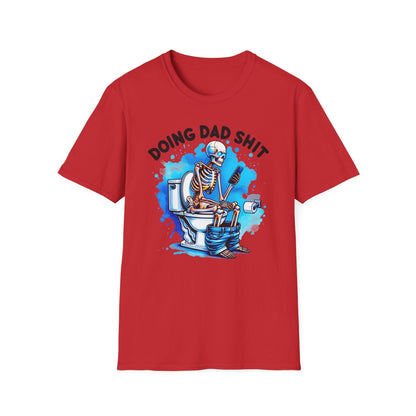 royal blue t-shirt with doing dad sh*t funny dad print