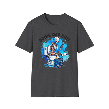 dark heather t-shirt with doing dad sh*t funny dad slogan