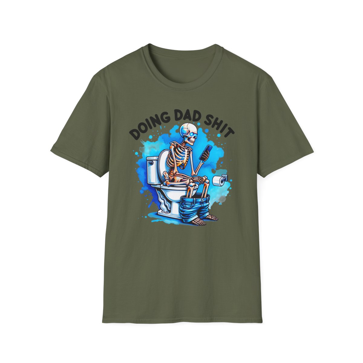 red t-shirt with doing dad sh*t funny dad design