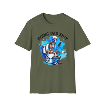 red t-shirt with doing dad sh*t funny dad design