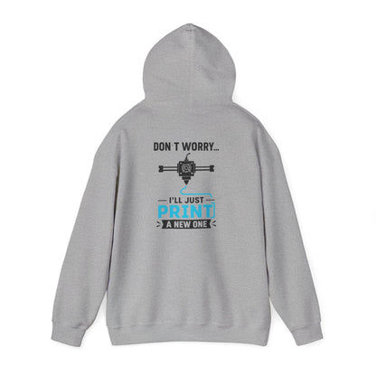 sport grey hoodie with printer graphic design for engineer and maker dad