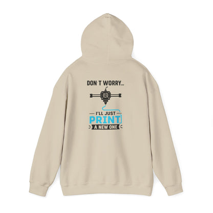 sand hoodie with don't worry i'll just print a new one funny slogan for hobbyist gift