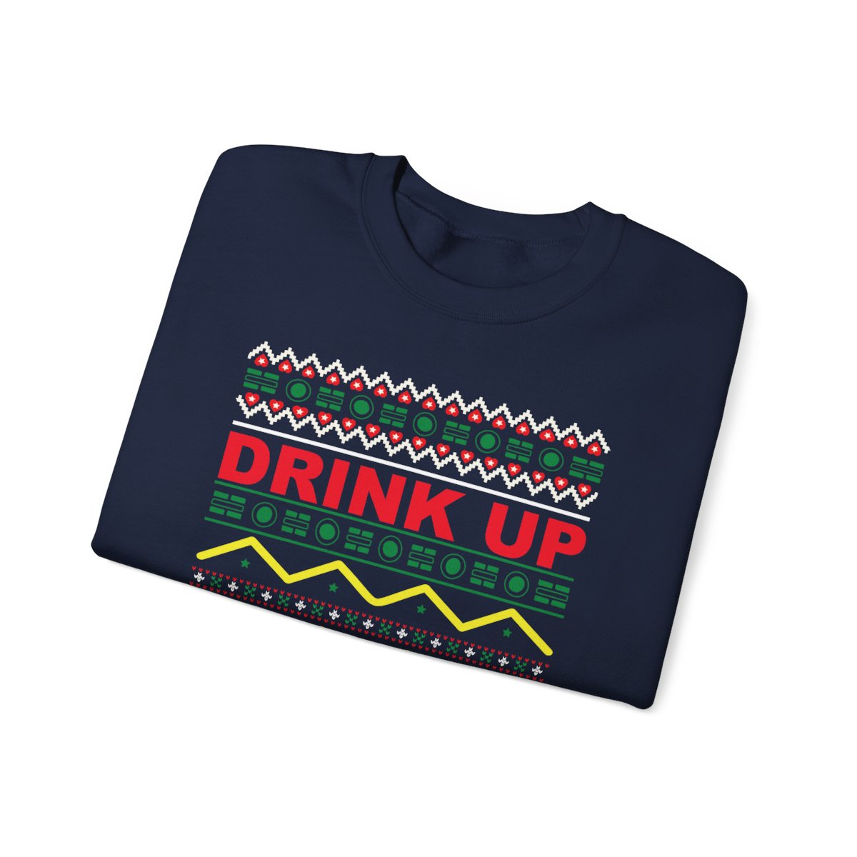Drink Up Grinches Christmas Sweatshirt - funny sweatshirt by Cheeky Business