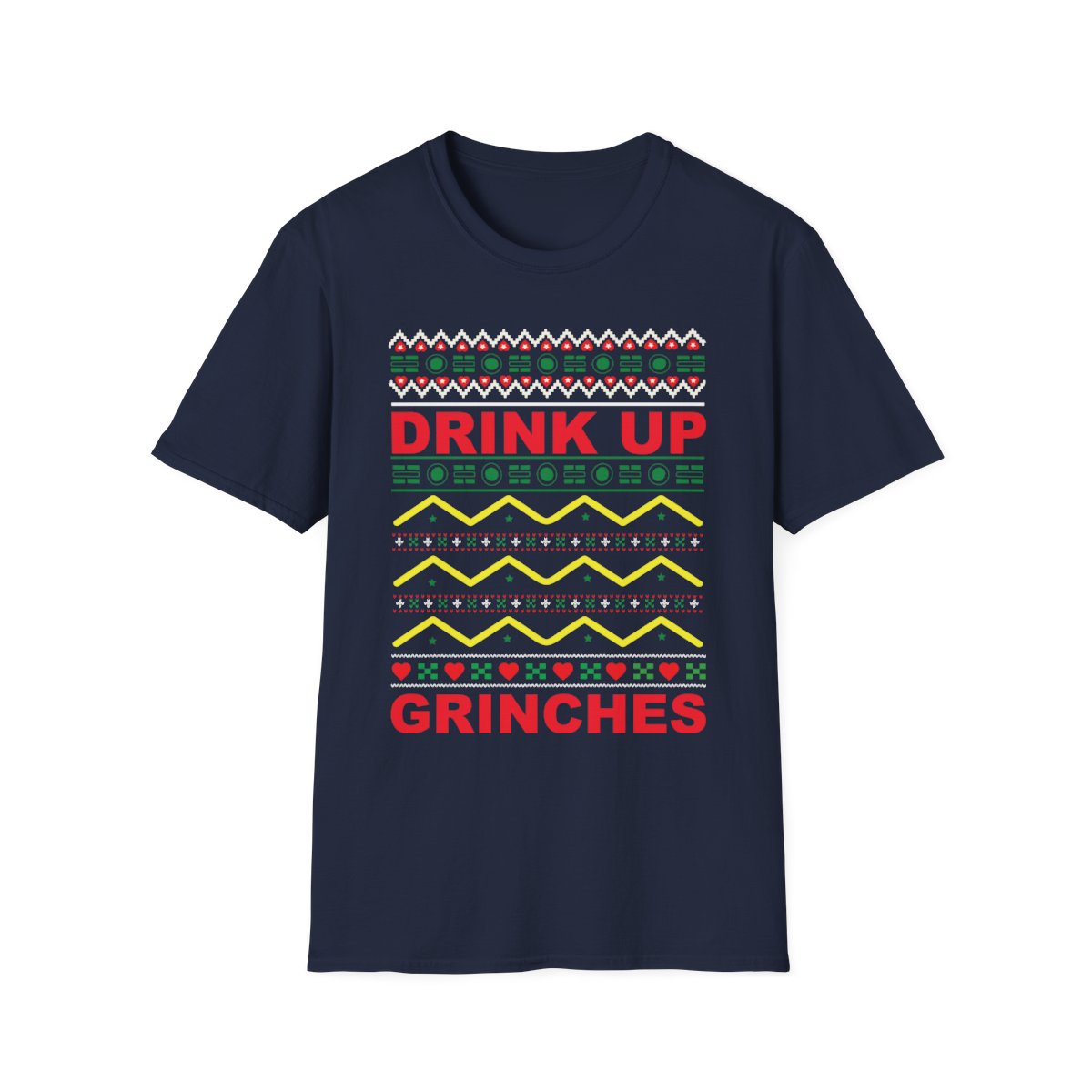 Drink Up Grinches Christmas T-Shirt - funny t-shirt by Cheeky Business