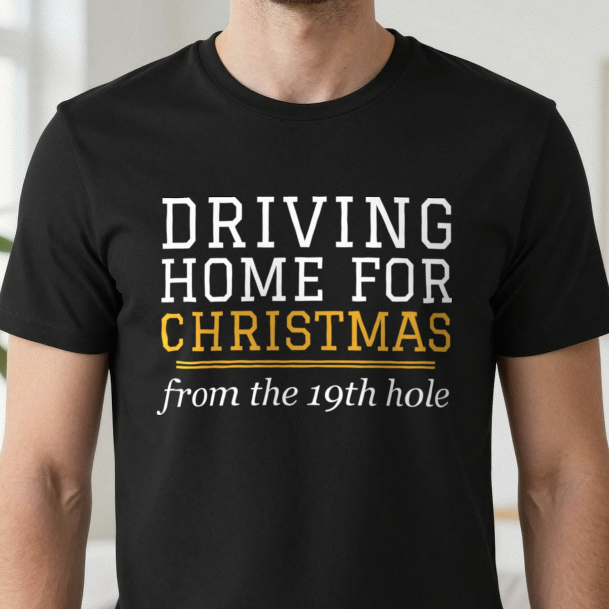 Driving Home For Christmas From The 19th Hole Funny Golf Christmas Jumper & T-Shirt in another colour