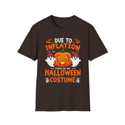 Due to Inflation This Is My Halloween Costume T-Shirt - funny t-shirt by Cheeky Business