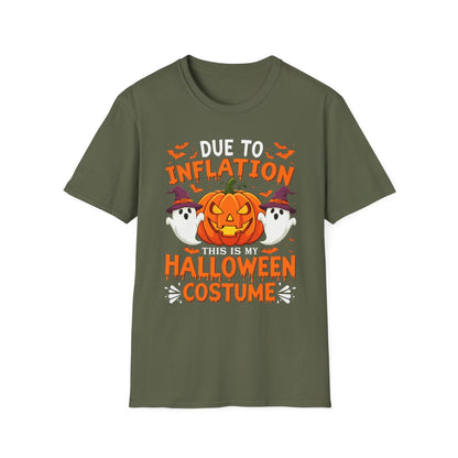 Due to Inflation This Is My Halloween Costume T-Shirt - funny t-shirt by Cheeky Business