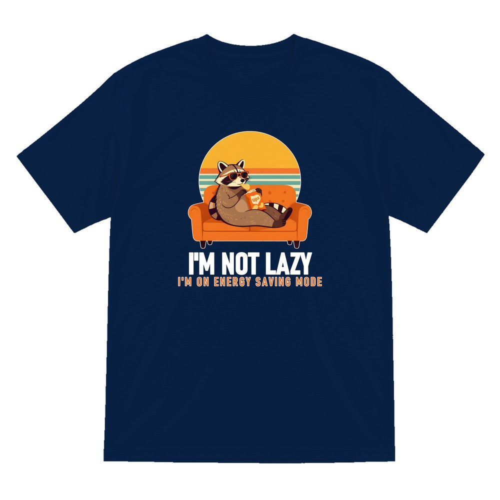 Energy Saving Mode Funny T-Shirt & Sweatshirt T-Shirt in Navy
