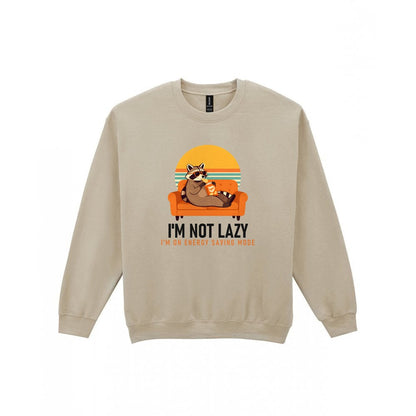 Energy Saving Mode Funny T-Shirt & Sweatshirt Sweatshirt in Sand