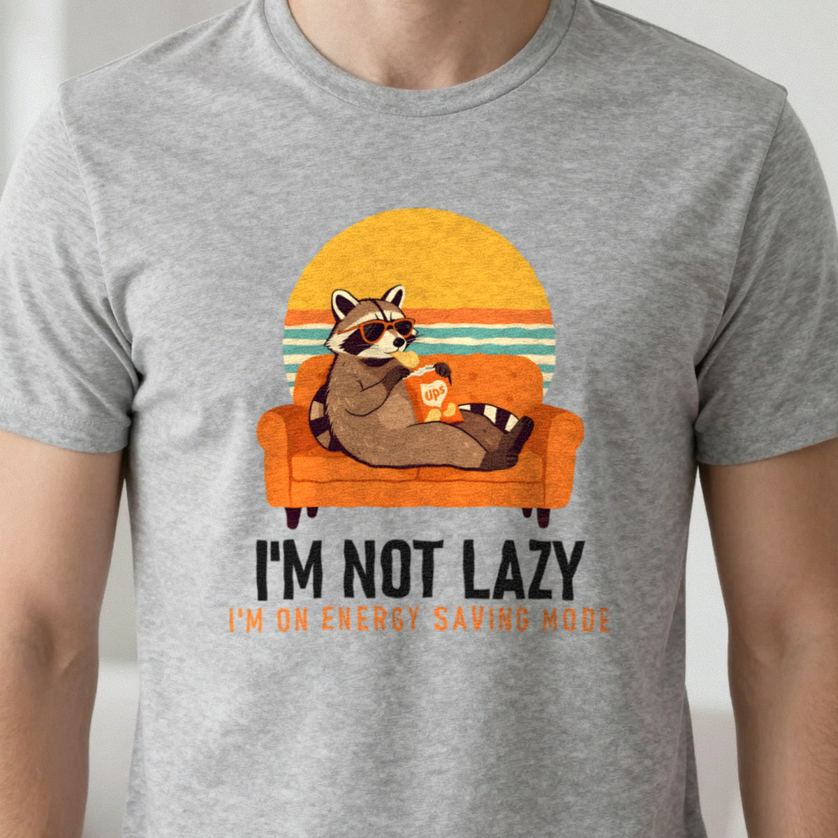 Energy Saving Mode Funny T-Shirt & Sweatshirt in another colour
