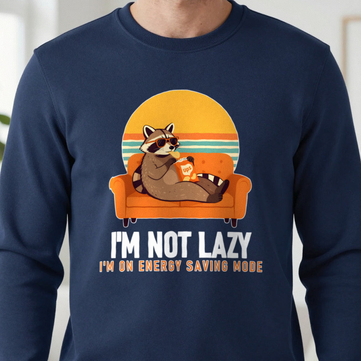Energy Saving Mode Funny T-Shirt & Sweatshirt close-up