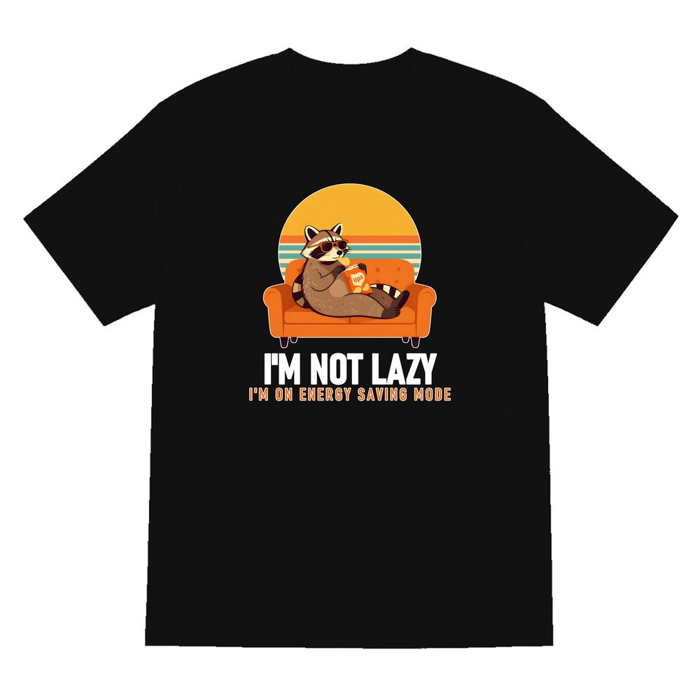 Energy Saving Mode Funny T-Shirt & Sweatshirt T-Shirt in Black