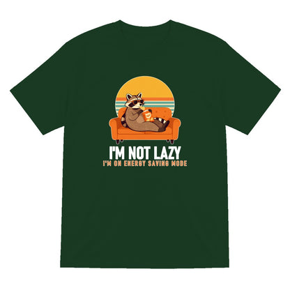 Energy Saving Mode Funny T-Shirt & Sweatshirt T-Shirt in Forest Green