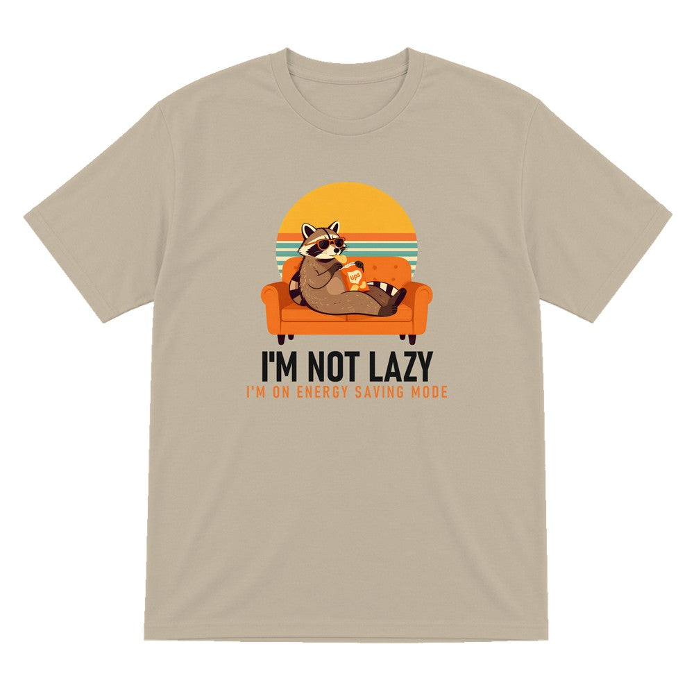 Energy Saving Mode Funny T-Shirt & Sweatshirt T-Shirt in Sand