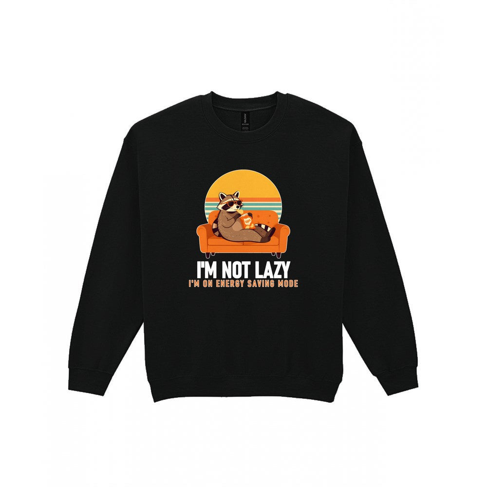 Energy Saving Mode Funny T-Shirt & Sweatshirt Sweatshirt in Black