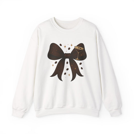 Espresso Martini Bow Sweatshirt - funny sweatshirt by Cheeky Business