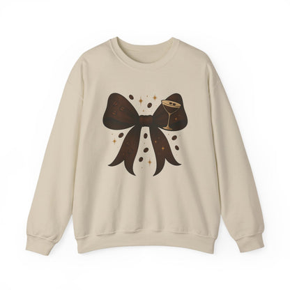 Espresso Martini Bow Sweatshirt - funny sweatshirt by Cheeky Business