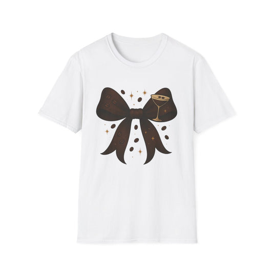 Espresso Martini Bow T-Shirt - funny t-shirt by Cheeky Business